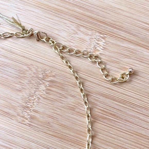 Brand New Eye Candy 14k Gold Plated w/ Glass Crystal Green Statement Necklace - Picture 7 of 13